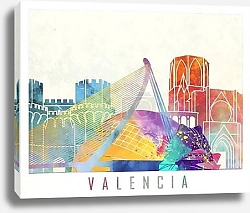 Постер Валенсия: Водяные краски исторического сердца города