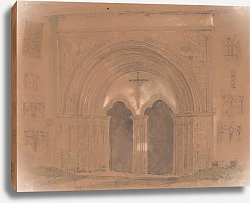 Постер Герсон Войцех Portal of the Dominican Church of St. James in Sandomierz and studies of sculpture details