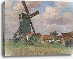 Постер Зофф Альфред Windmühle und Dorf in Belgien