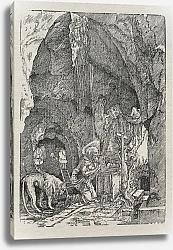Постер Альтдорфер Альтбрехт St. Jerome in the Cave