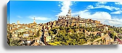 Постер Италия. Панорама Сиены