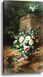 Постер Прейдур Александр Гамба Flowers By An Ancient Fountain