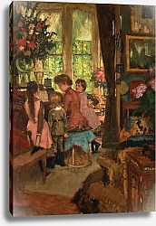 Постер Тиссо Джеймс Кэтлин Ньютон за пианино