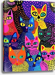 Постер Dotted animals. Cats №8