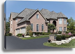Постер Частный дом в солнечный день