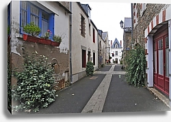 Постер Франция. Улица в деревне Пириак Сюр-Мер