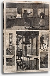 Постер Хомер Уинслоу Сторожевая башня на углу Спринг-стрит и Варик-стрит, Нью-Йорк