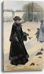 Постер Клари Эжен Winter morning in the Tuileries gardens, Paris