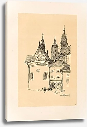 Постер Чолковский Леон Church of St. Mary’s Church from the Small Market Square