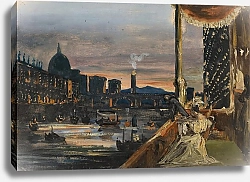 Постер Спенс Уильям Бланделл Illuminations On The Arno River At The Feast Of San Giovanni, Florence