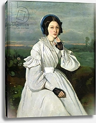 Постер Коро Жан (Jean-Baptiste Corot) Portrait of Louise Claire Sennegon, future Madame Charmois, 1837