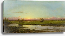 Постер Хид Мартин Джонсон Закат над Ньюберипортскими лугами