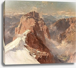 Постер Комптон Эдвард Теодор A View of Crozzon di Brenta from Cima Tosa with Pilastro dei Francesi