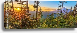 Постер США, Орегон. Beautiful Vista of Mount Hood