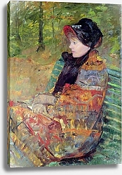 Постер Кассат Мэри (Cassatt Mary) Portrait of Mlle C. Lydia Cassatt, 1880