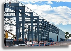 Постер Industrial construction site