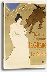 Постер Тулуз-Лотрек Анри (Henri Toulouse-Lautrec) La Gitane.Théatre Antoine, La Gitane de Richepin