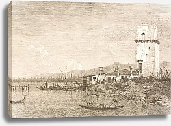 Постер Каналетто (Giovanni Antonio Canal) The Tower of Malghera