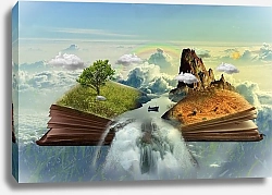 Постер Книжный пейзаж