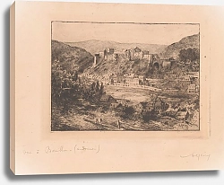 Постер Хайнс Арманд Gezicht op het kasteel te Bouillon