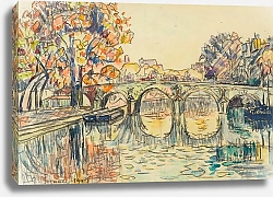 Постер Синьяк Поль (Paul Signac) Paris. Le Pont-Marie