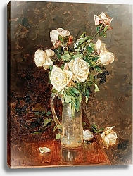 Постер Клевер Юлий Младший Букет роз в стеклянном кувшине