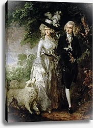 Постер Гейнсборо Томас Mr and Mrs William Hallett, c.1785