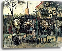Постер Ван Гог Винсент (Vincent Van Gogh) Терраса кафе на Монмартре