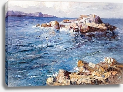 Постер Литтроу Леонтин Разбивающиеся о берег волны