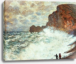 Постер Моне Клод (Claude Monet) Штормовая погода в Этретате