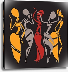 Постер Африканские танцовщицы