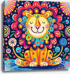 Постер Dotted animals. Animals at the carnival №12