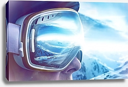 Постер Мужчина в горнолыжных очках
