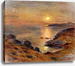 Постер Ренуар Пьер (Pierre-Auguste Renoir) The Setting of the Sun at Douarnenez; Couche de Soleil a Douarnenez, 1883