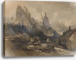 Постер Калам Александр Das Wetterhorn im Berner Oberland