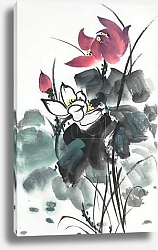 Постер Китайский цветок лотоса 4