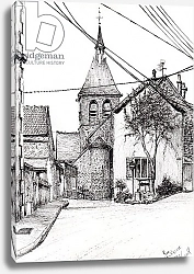 Постер Бут Александр Винсент (совр) Church in Laignes France, 2007,