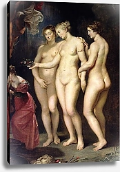 Постер Рубенс Петер (Pieter Paul Rubens) The Medici Cycle: Education of Marie de Medici, detail of the Three Graces, 1621-25