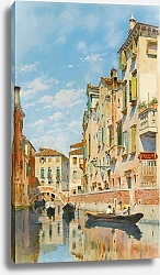 Постер Кампо Федерико Gondolas On A Venetian Canal