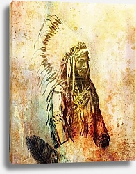 Постер Американский индеец