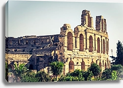 Постер Тунис, Эль-Джем. Руины древнего амфитеатра