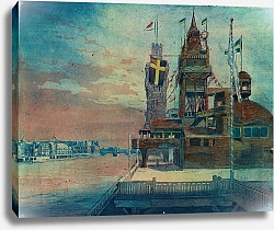 Постер Рой Пьер-Марсель Le pavillon de la Suède et Norvège