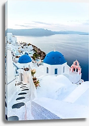Постер Лестница вниз на острове Ия, Греция