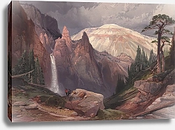 Постер Моран Томас Водопад Тауэр и Серная гора, Йеллоустоун