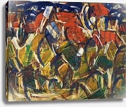 Постер Рольфс Кристиан Красные крыши под деревьями