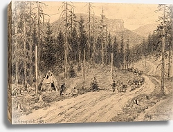 Постер Смирнов Борис Васильевич The Great Siberian Road through the Ural Mountains.