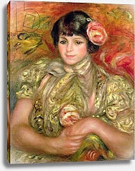 Постер Ренуар Пьер (Pierre-Auguste Renoir) Woman with a Rose, 1900