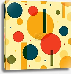 Постер Colorful geometric shapes pattern