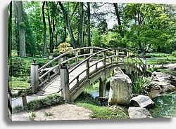 Постер Круглый мостик в японском саду