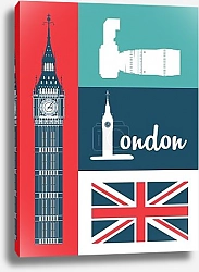 Постер Лондон, символы Англии 2